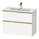 Duravit Meuble sous lavabo D-Neo Compact 81x37,2 cm, blanc poli, 1 porte, 1 tiroir, suspendu-1