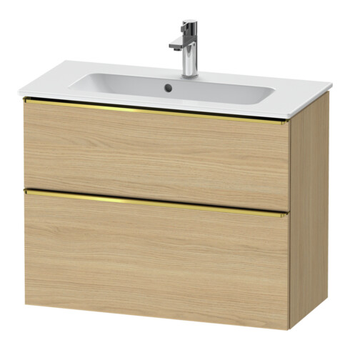 Duravit Meuble sous-lavabo D-Neo Compact 81x37,2 cm, blanc poli, 1 tiroir, 1 porte, suspendu