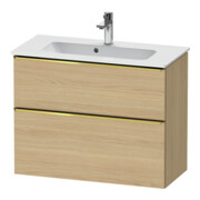 Duravit Meuble sous-lavabo D-Neo Compact 81x37,2 cm, blanc poli, 1 tiroir, 1 porte, suspendu