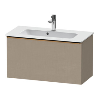 Duravit Meuble sous lavabo D-Neo Compact 81x37,2 cm, bronze brossé/lin, 1 tiroir, suspendu