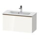 Duravit Meuble sous lavabo D-Neo Compact 81x37,2 cm, bronze mat/blanc brillant, 1 tiroir, suspendu-1