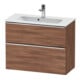 Duravit Meuble sous-lavabo D-Neo Compact 81x37,2 cm, ch/nb N, 1 porte, 1 tiroir, suspendu-1