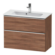 Duravit Meuble sous-lavabo D-Neo Compact 81x37,2 cm, ch/nb N, 1 porte, 1 tiroir, suspendu