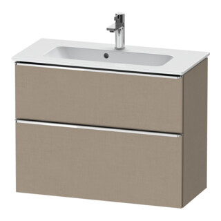 Duravit Meuble sous-lavabo D-Neo Compact 81x37,2 cm, chêne/lin, 1 porte, 1 tiroir, suspendu