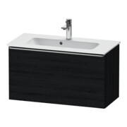 Duravit Meuble sous lavabo D-Neo Compact 81x37,2 cm, chêne noir, 1 tiroir, suspendu