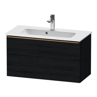 Duravit Meuble sous-lavabo D-Neo Compact 81x37,2 cm, chêne noir, 1 tiroir, suspendu