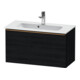 Duravit Meuble sous-lavabo D-Neo Compact 81x37,2 cm, chêne noir, 1 tiroir, suspendu-1