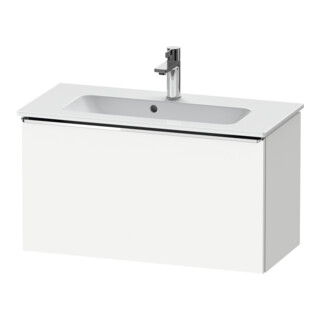 Duravit Meuble sous-lavabo D-Neo Compact 81x37,2 cm, chr/blc, 1 tiroir, suspendu