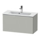 Duravit Meuble sous-lavabo D-Neo Compact 81x37,2 cm, chrome/béton, 1 tiroir, suspendu-1