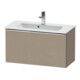 Duravit Meuble sous-lavabo D-Neo Compact 81x37,2 cm, chrome/lin, 1 tiroir, suspendu-1