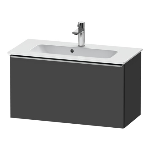 Duravit Meuble sous-lavabo D-Neo Compact 81x37,2 cm, ES blanc/gris, 1 tiroir, suspendu