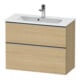 Duravit Meuble sous-lavabo D-Neo Compact 81x37,2 cm, ES geb/Ei N, 1 porte, 1 tiroir, suspendu-1