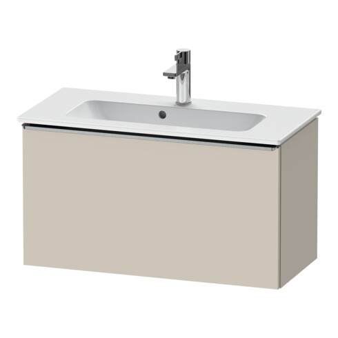 Duravit Meuble sous-lavabo D-Neo Compact 81x37,2 cm, ES taupe mat, 1 tiroir, suspendu