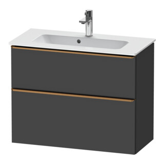 Duravit Meuble sous-lavabo D-Neo Compact 81x37,2 cm, gris, 1 porte, 1 tiroir, suspendu