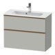 Duravit Meuble sous-lavabo D-Neo Compact 81x37,2 cm, gris beige, 1 porte, 1 tiroir, suspendu-1