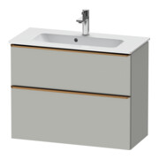 Duravit Meuble sous-lavabo D-Neo Compact 81x37,2 cm, gris beige, 1 porte, 1 tiroir, suspendu