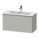 Duravit Meuble sous-lavabo D-Neo Compact 81x37,2 cm, gris mat, 1 tiroir, suspendu-1
