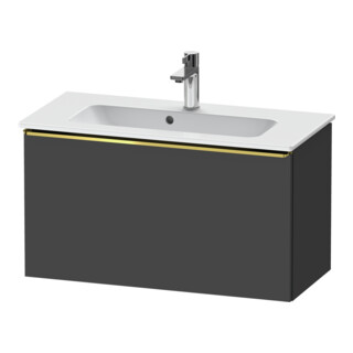 Duravit Meuble sous-lavabo D-Neo Compact 81x37,2 cm, gris mat, 1 tiroir, suspendu