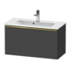 Duravit Meuble sous-lavabo D-Neo Compact 81x37,2 cm, gris mat, 1 tiroir, suspendu-1