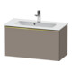 Duravit Meuble sous lavabo D-Neo Compact 81x37,2 cm, gris poli/Basalte, 1 tiroir, suspendu-1