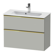 Duravit Meuble sous-lavabo D-Neo Compact 81x37,2 cm, gris poli/gris mat, 1 porte, 1 tiroir, suspendu
