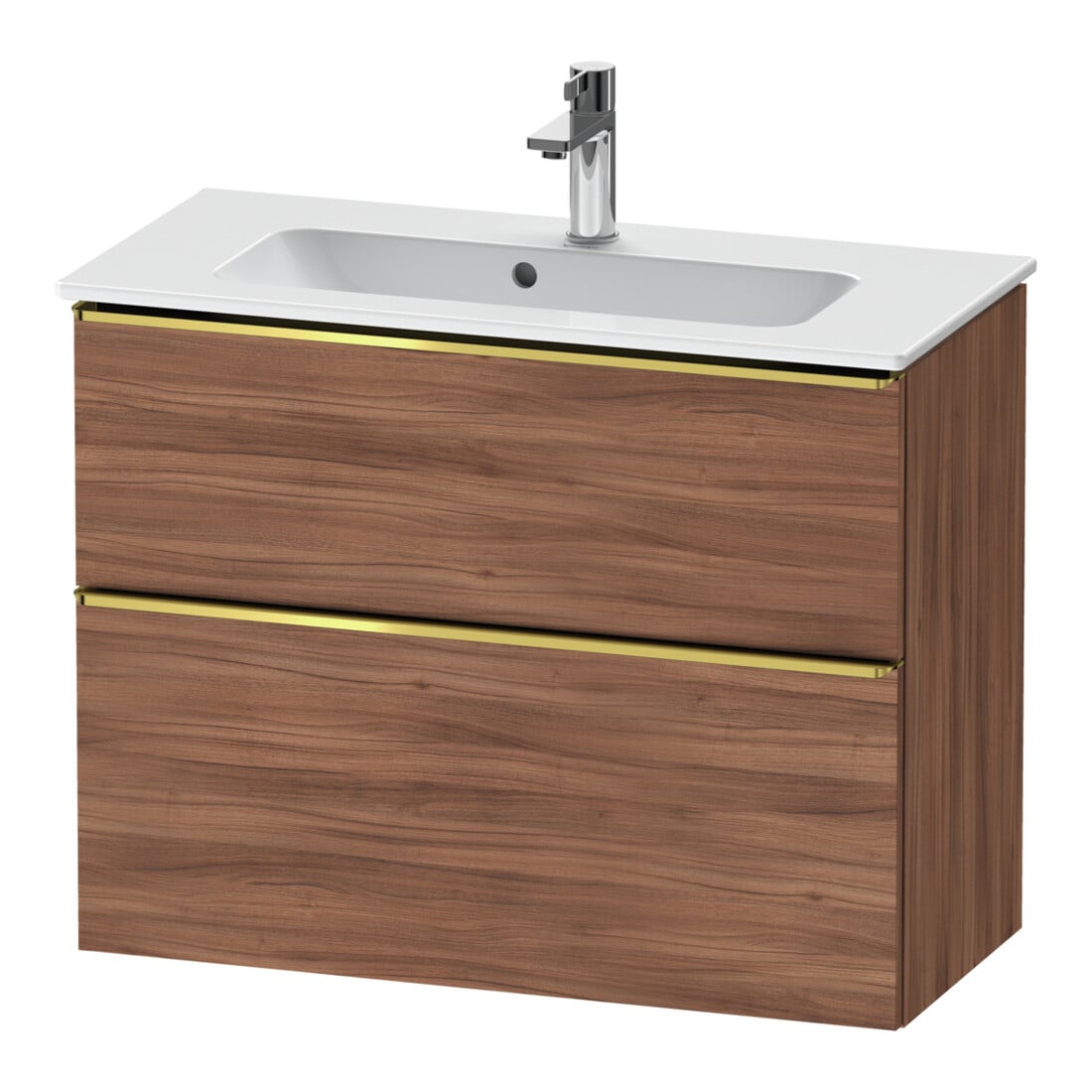 Duravit Meuble sous-lavabo D-Neo Compact 81x37,2 cm, gris poli/Nu N, 1 porte, 1 tiroir, suspendu
