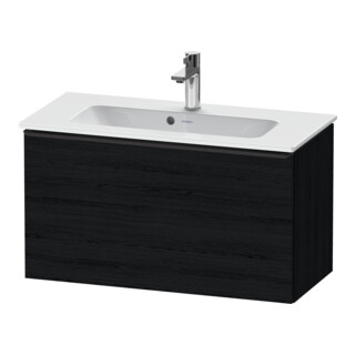 Duravit Meuble sous-lavabo D-Neo Compact 81x37,2 cm, noir/blanc, 1 tiroir, suspendu