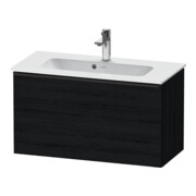 Duravit Meuble sous-lavabo D-Neo Compact 81x37,2 cm, noir/blanc, 1 tiroir, suspendu