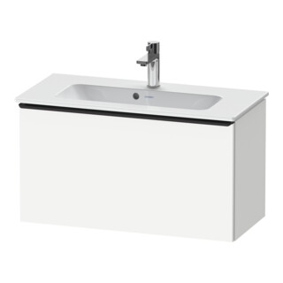 Duravit Meuble sous-lavabo D-Neo Compact 81x37,2 cm, noir/blanc mat, 1 tiroir, suspendu