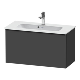 Duravit Meuble sous-lavabo D-Neo Compact 81x37,2 cm, noir/Grap ma, 1 tiroir, suspendu