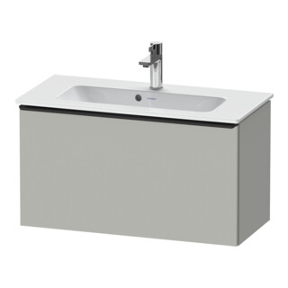 Duravit Meuble sous-lavabo D-Neo Compact 81x37,2 cm, noir/gris, 1 tiroir, suspendu