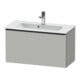 Duravit Meuble sous-lavabo D-Neo Compact 81x37,2 cm, noir/gris, 1 tiroir, suspendu-1