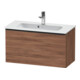 Duravit Meuble sous-lavabo D-Neo Compact 81x37,2 cm, noir/noisette naturel, 1 tiroir, suspendu-1