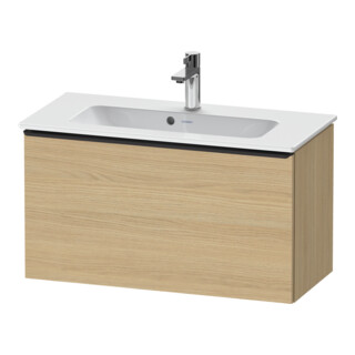 Duravit Meuble sous-lavabo D-Neo Compact 81x37,2 cm, noir/oeuf naturel, 1 tiroir, suspendu