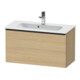 Duravit Meuble sous-lavabo D-Neo Compact 81x37,2 cm, noir/oeuf naturel, 1 tiroir, suspendu-1