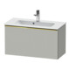 Duravit Meuble sous-lavabo D-Neo Compact 81x37,2 cm, or poli/gris mat, 1 tiroir, suspendu-1