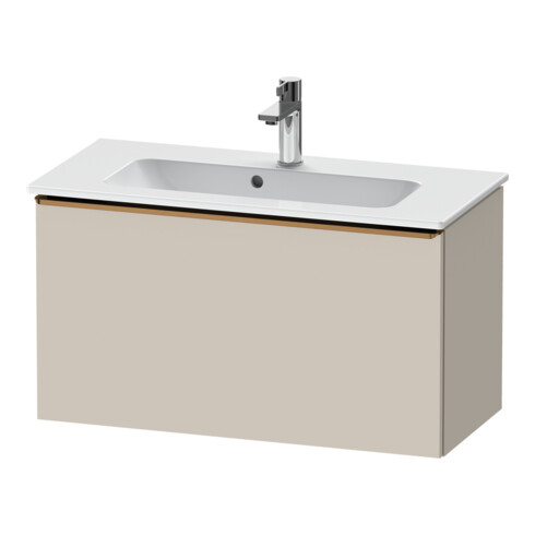 Duravit Meuble sous-lavabo D-Neo Compact 81x37,2, taupe mat, 1 tiroir, suspendu
