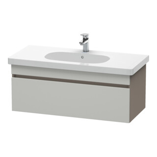 Duravit Meuble sous lavabo DuraStyle 100x45,3 cm, béton/marron, 1 tiroir, suspendu