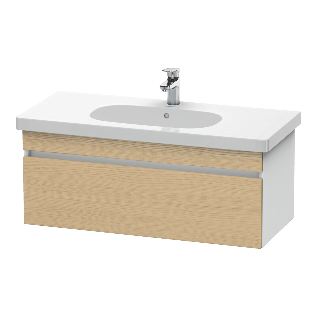 Duravit Meuble sous lavabo DuraStyle 100x45,3 cm, blanc mat, 1 tiroir, suspendu