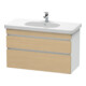 Duravit Meuble sous-lavabo DuraStyle 100x45,3 cm, blanc mat, 2 tiroirs, suspendu-1