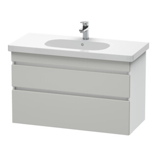 Duravit Meuble sous lavabo DuraStyle 100x45,3 cm, blanc mat, 2 tiroirs, suspendu