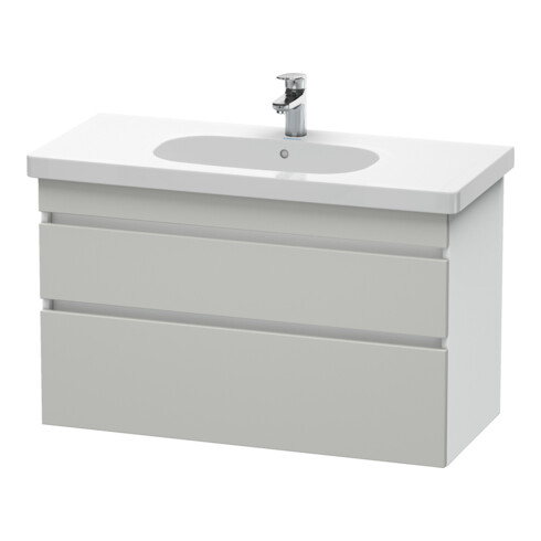 Duravit Meuble sous lavabo DuraStyle 100x45,3 cm, blanc mat, 2 tiroirs, suspendu