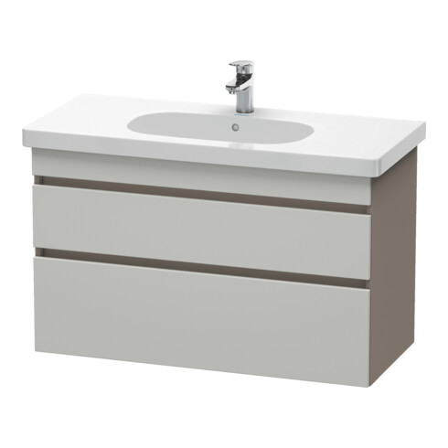 Duravit Meuble sous lavabo DuraStyle 100x45,3 cm, blanc mat, 2 tiroirs, suspendu