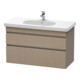 Duravit Meuble sous-lavabo DuraStyle 100x45,3 cm, blanc mat, 2 tiroirs, suspendu-1