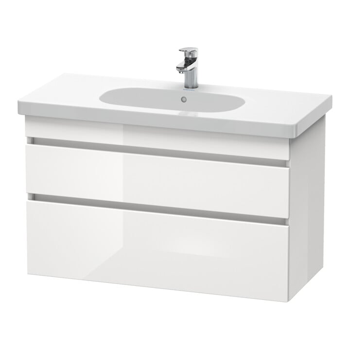 Duravit Meuble sous-lavabo DuraStyle 100x45,3 cm, blanc mat, 2 tiroirs, suspendu