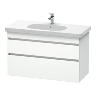 Duravit Meuble sous lavabo DuraStyle 100x45,3 cm, blanc mat, 2 tiroirs, suspendu