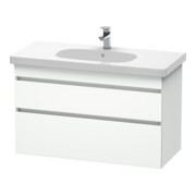 Duravit Meuble sous lavabo DuraStyle 100x45,3 cm, blanc mat, 2 tiroirs, suspendu