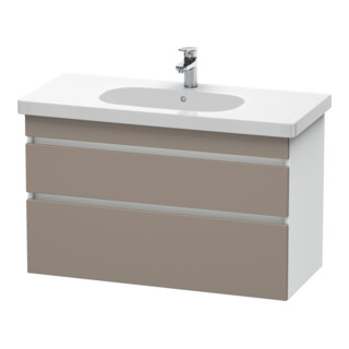 Duravit Meuble sous lavabo DuraStyle 100x45,3 cm, blanc mat, 2 tiroirs, suspendu