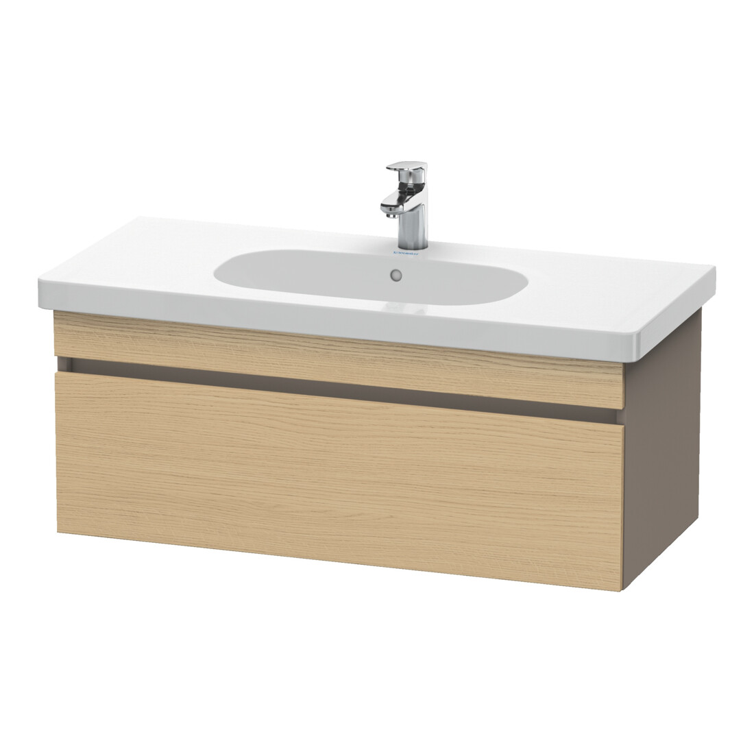 Duravit Meuble sous lavabo DuraStyle 100x45,3 cm, blanc œuf, 1 tiroir, suspendu