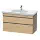 Duravit Meuble sous lavabo DuraStyle 100x45,3 cm, blanc œuf/mat, 2 tiroirs, suspendu-1
